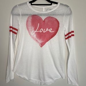 Long sleeve “love” top